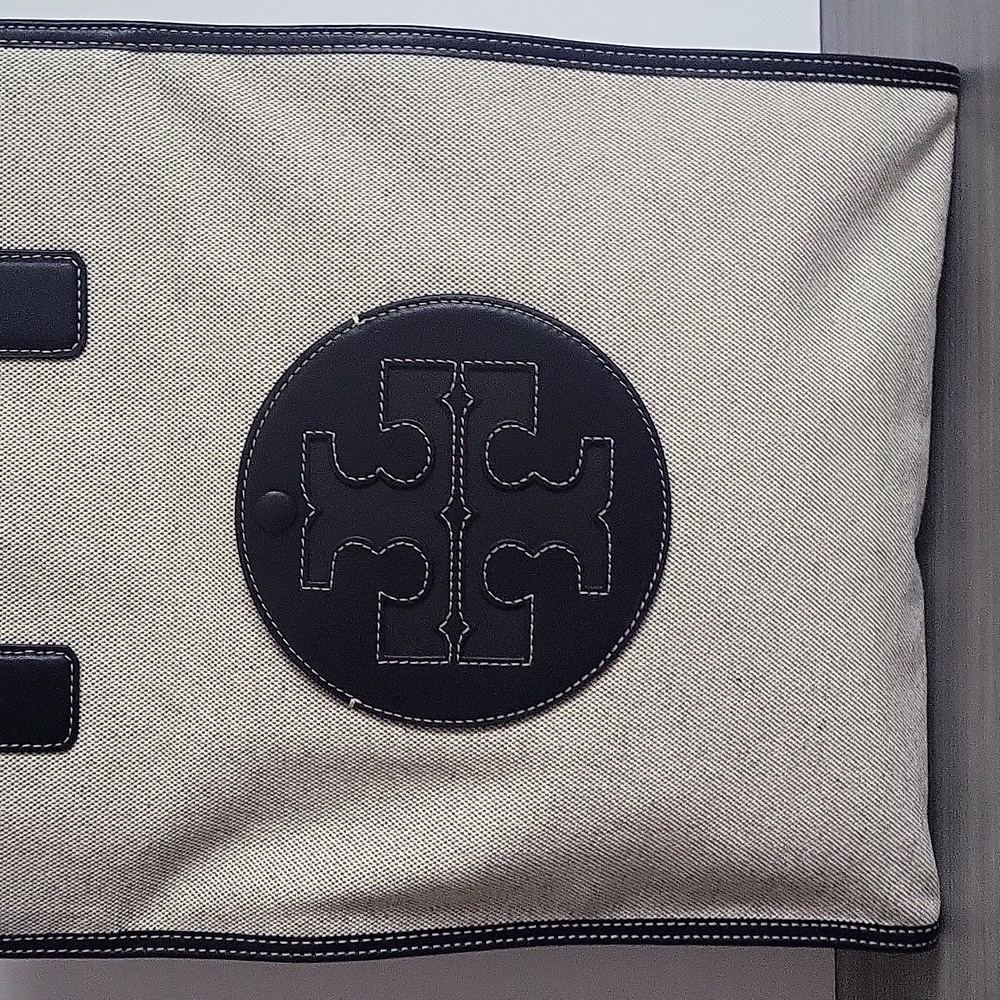 Tory Burch Ella Canvas Tall Tote with dust bag